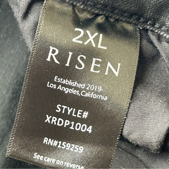 RISEN Jeans Distressed Black Denim Ankle Skinny Style XRDP1004 Women’s Size 2XL - Picture 7 of 7